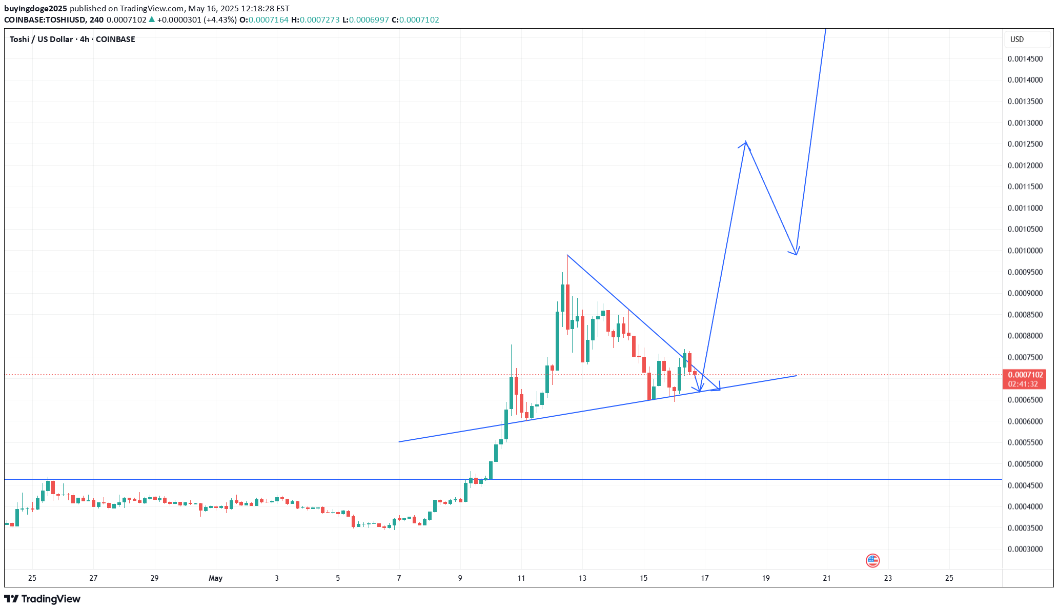شراءTOSHI،التحليل الفني،buyingdoge2025