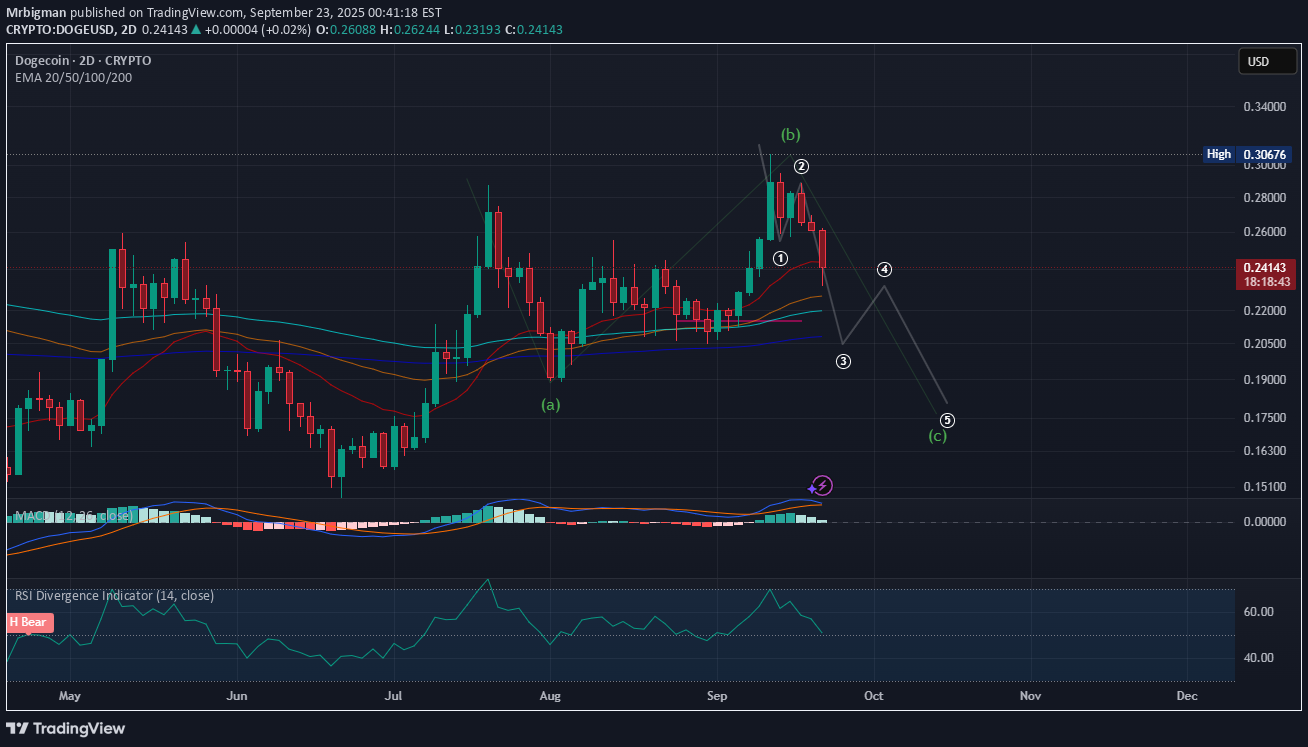 فروشDOGE،تکنیکال،Mrbigman