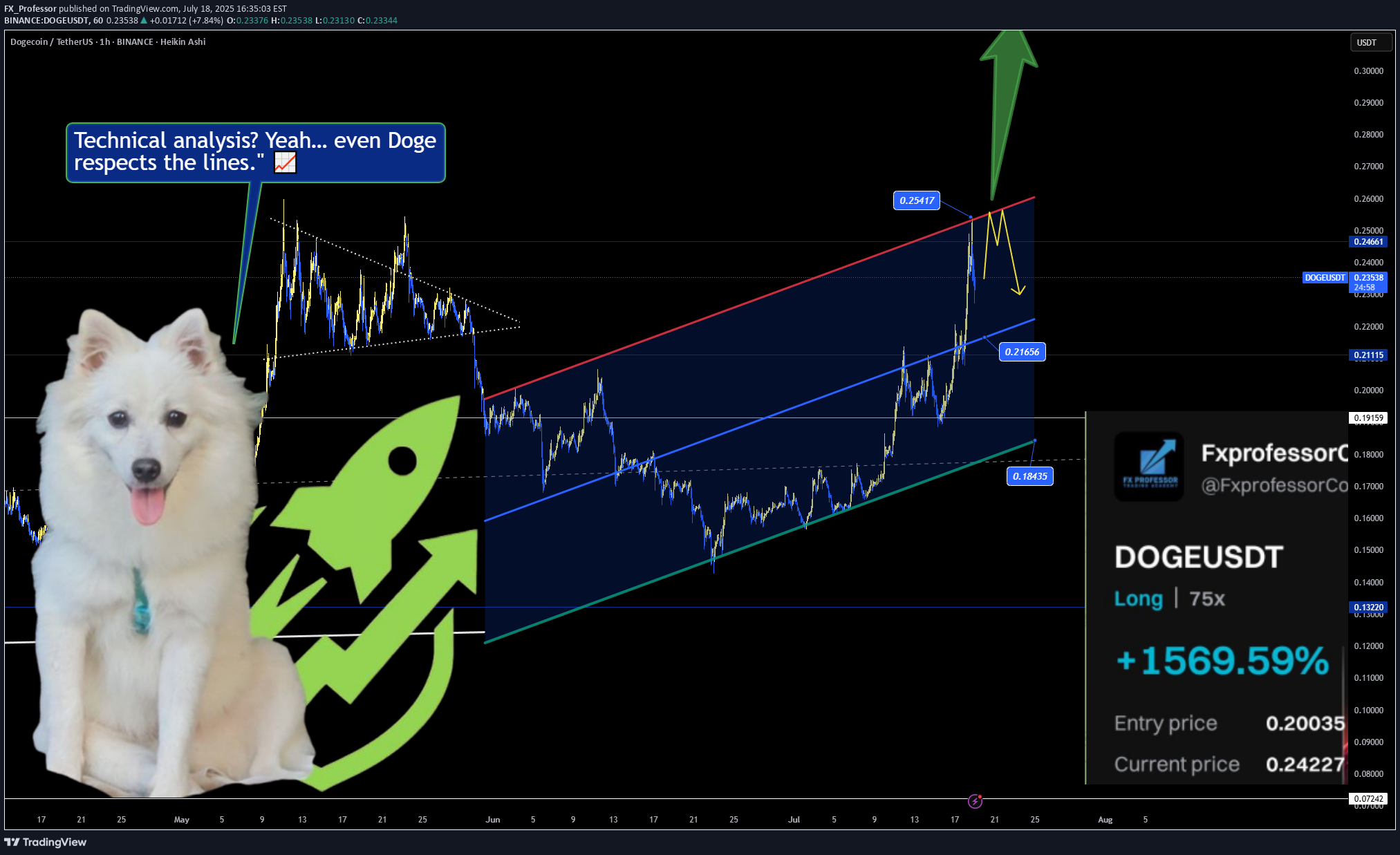 شراءDOGE،التحليل الفني،FX_Professor