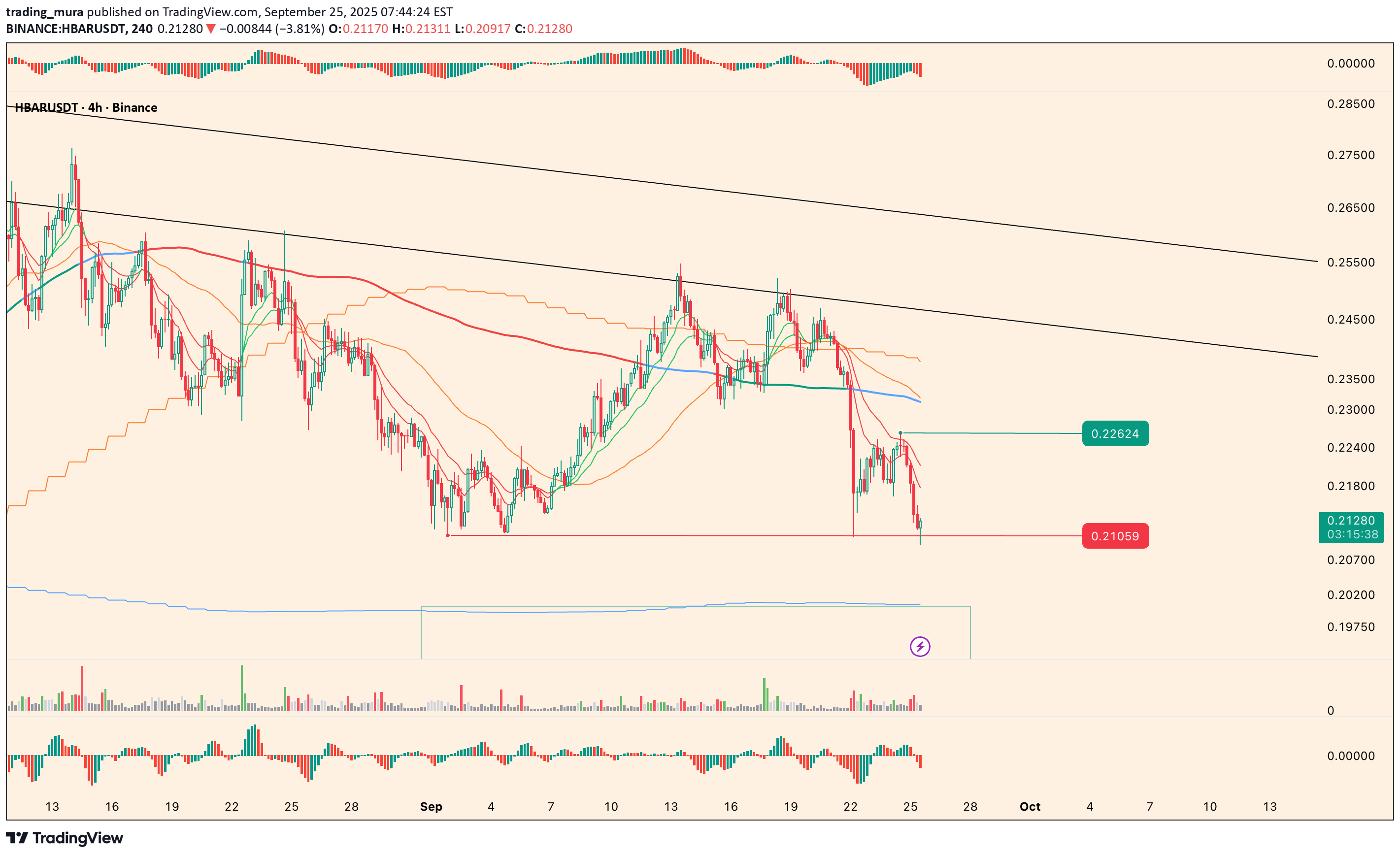 HBAR،التحليل الفني،trading_mura
