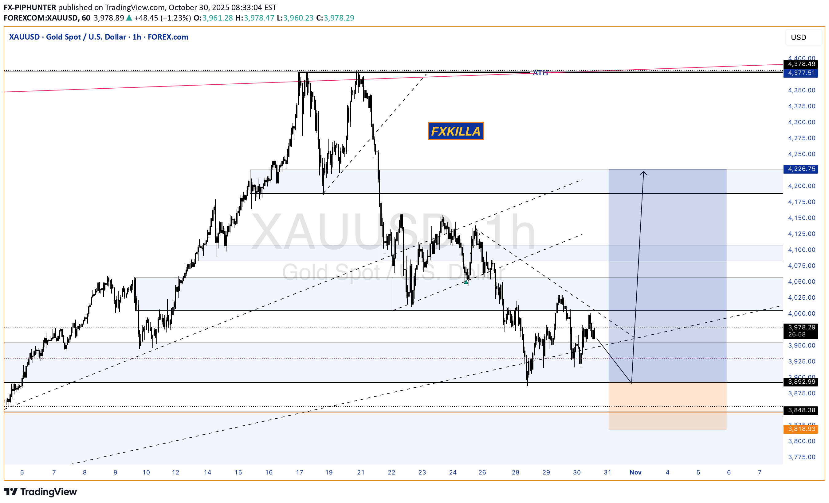 خریدPAXG،تکنیکال،FX-PIPHUNTER