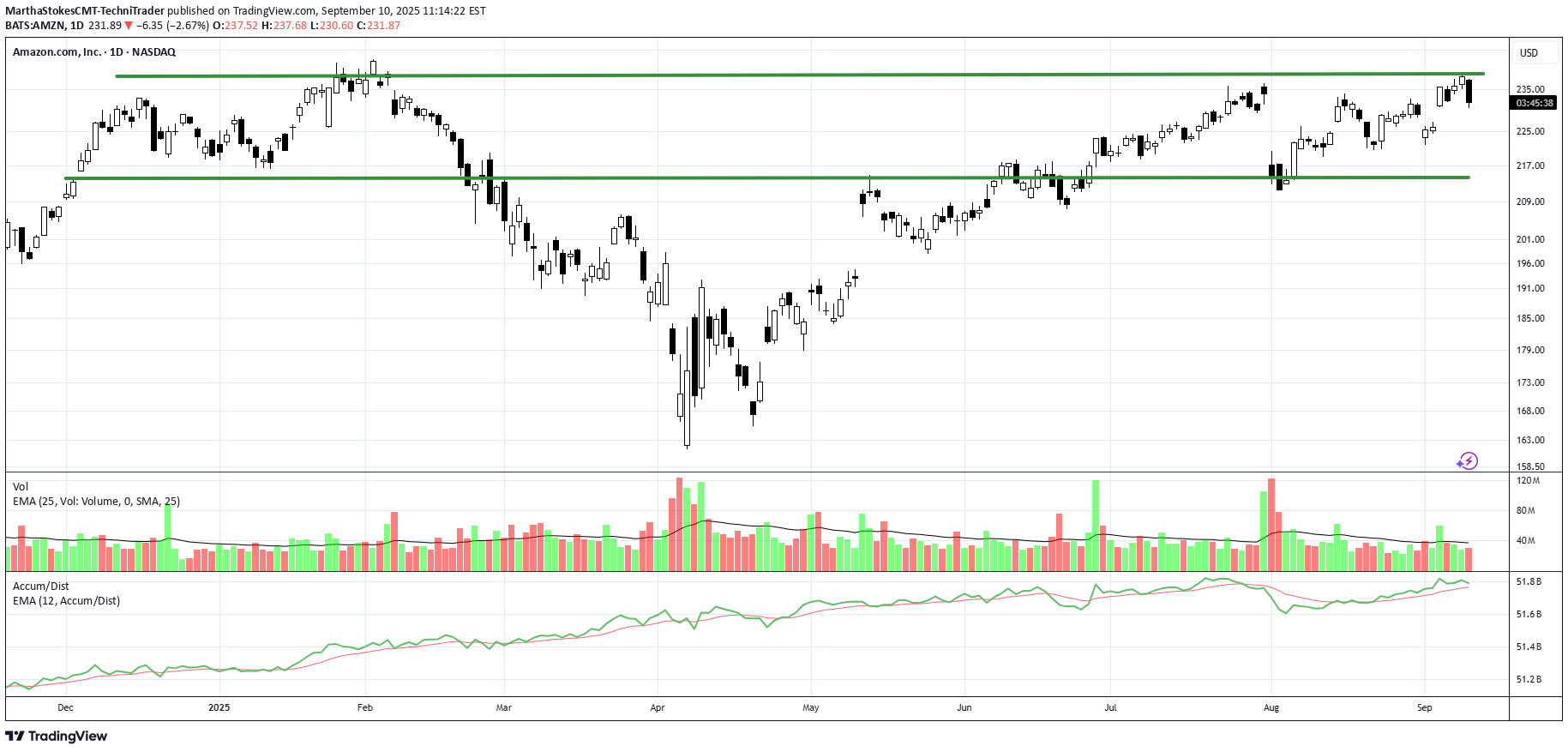 AMZNX،تکنیکال،MarthaStokesCMT-TechniTrader