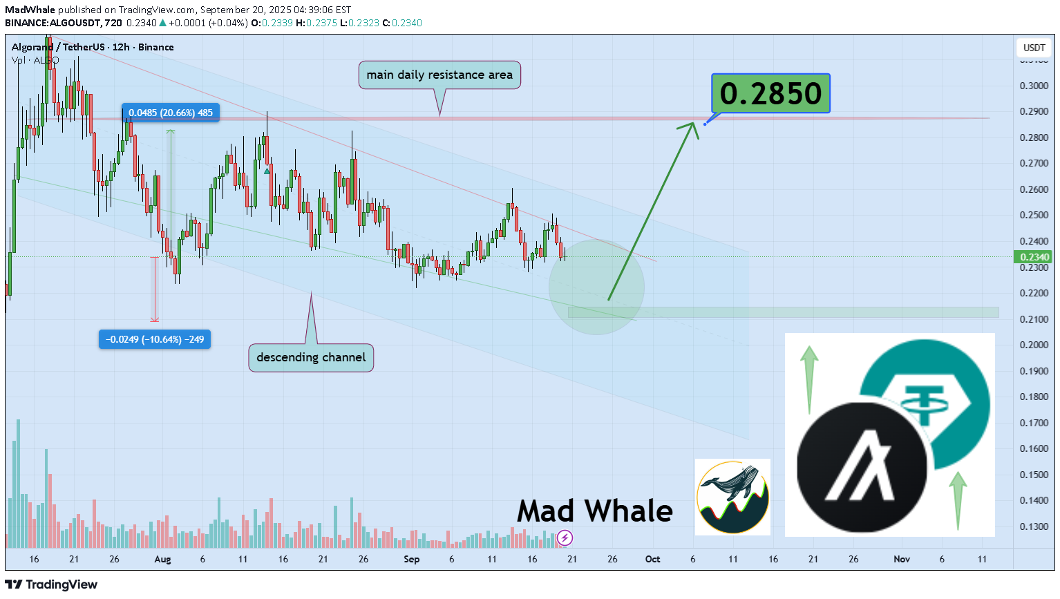 خریدALGO،تکنیکال،MadWhale