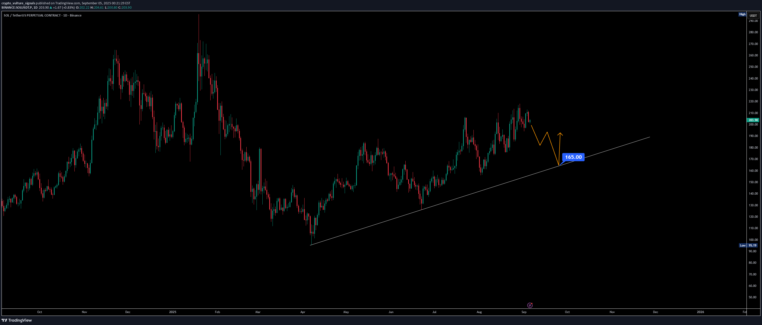 بيعSOL،التحليل الفني،crypto_vulture_signals